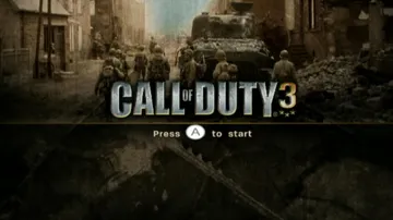 Call of Duty 3 screen shot title